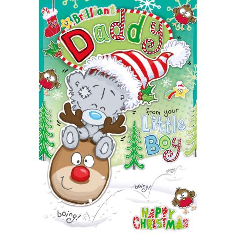 Daddy From Little Boy My Dinky Bear Me to You Bear Christmas Card £2.49